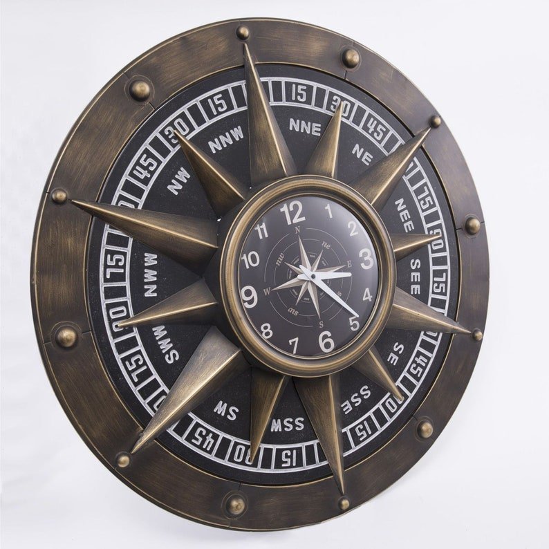 Compass Ways Wall Clock | Home Décor | Waseeh Pakistan