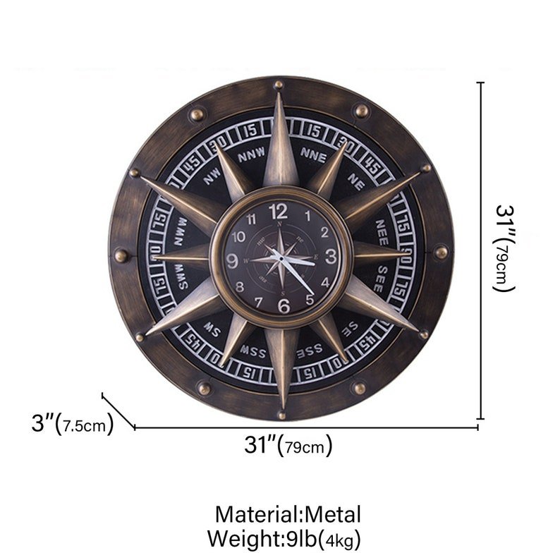 Compass Ways Wall Clock | Home Décor | Waseeh Pakistan