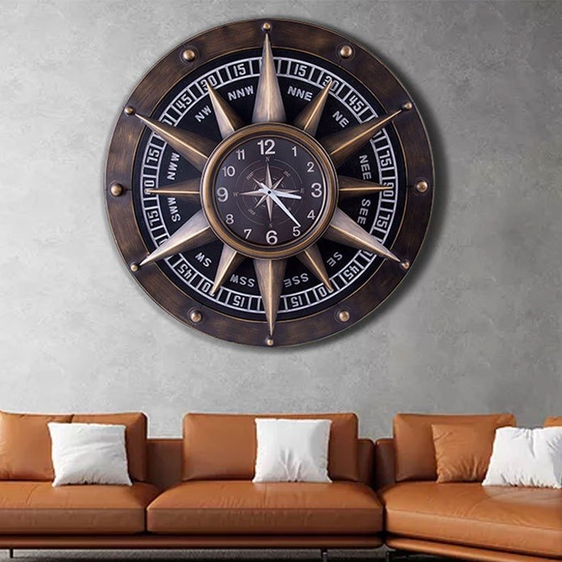 Compass Ways Wall Clock | Home Décor | Waseeh Pakistan