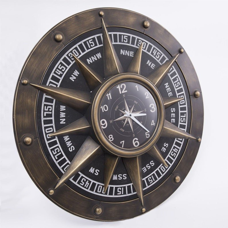 Compass Ways Wall Clock | Home Décor | Waseeh Pakistan