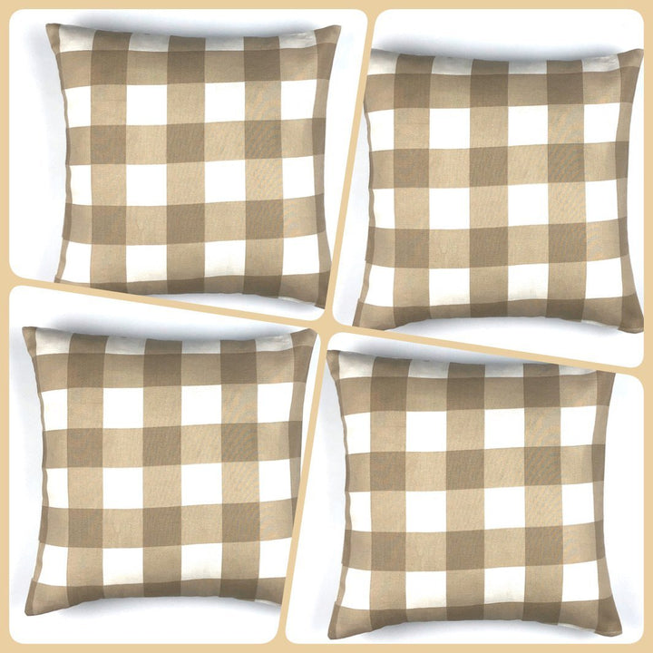 Contemporary Checked Cushion Cover - Throw Pillow Cover | Home Décor | Waseeh Pakistan