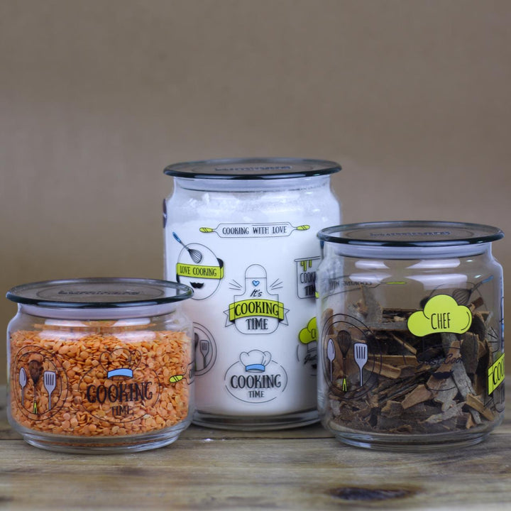 Cooking Time 3pcs Jars | kitchen item | Waseeh Pakistan