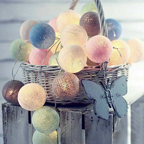 Cotton Balls LED String Lights | Home Décor | Waseeh Pakistan