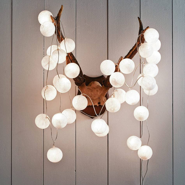 Cotton Balls LED String Lights | Home Décor | Waseeh Pakistan