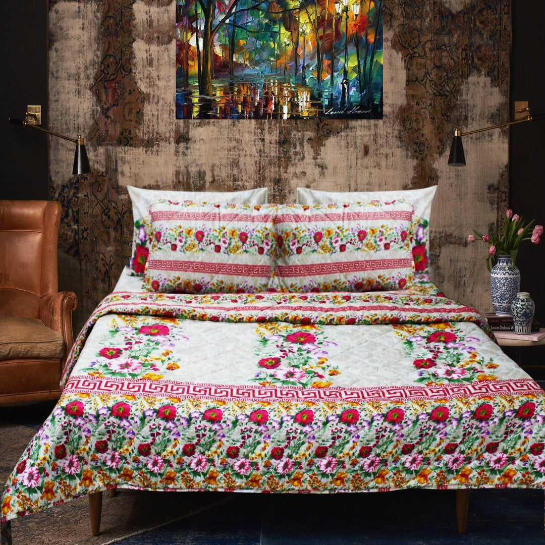 cotton bed spread comforter Set - 6 pc | Home Décor | Waseeh Pakistan