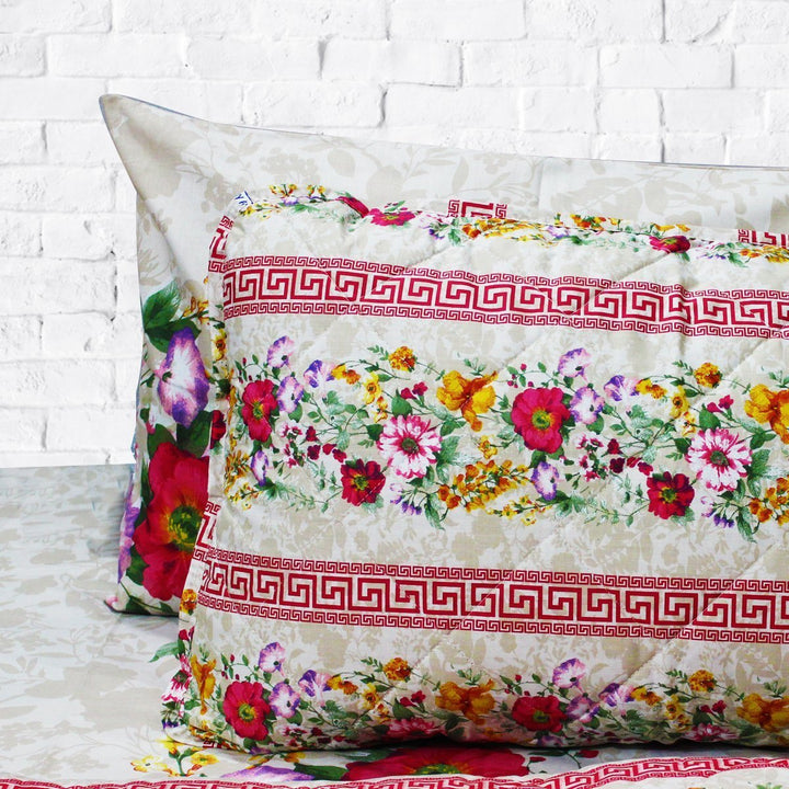 cotton double bed sheet with 2 pillow cases | Home Décor | Waseeh Pakistan