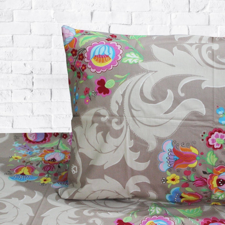 Cotton Double Bed Sheet With 2 Pillow cases | Home Décor | Waseeh Pakistan