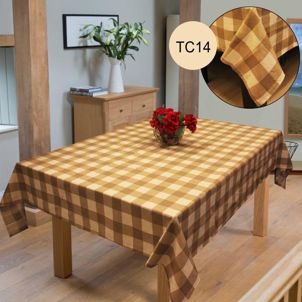 Cotton Duck Table Cover (In Check Design) | Home Décor | Waseeh Pakistan