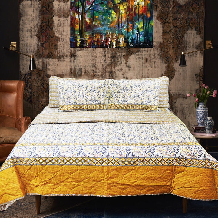 Cotton Quality Bed Spread Set - 6 pcs | Home Décor | Waseeh Pakistan