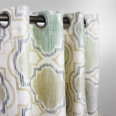 Geometric - curtain with lining - single panel - 50" x 90" - waseeh.com