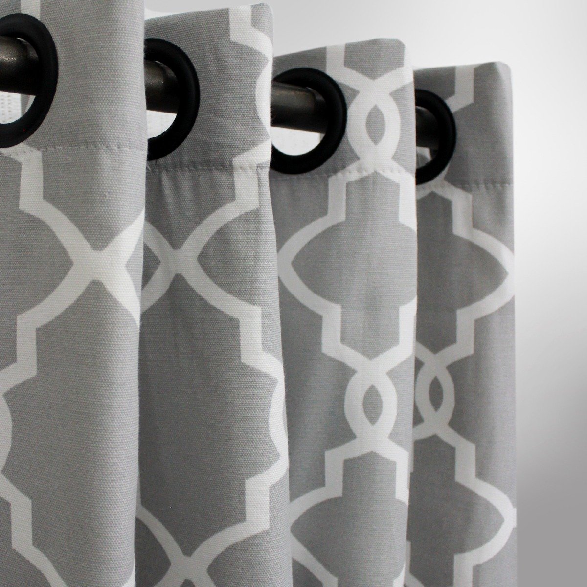 Geometric - curtain with lining - single panel - 42" x 96" - waseeh.com