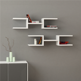 Multi Hype Living Lounge Drawing Room Floating Shelve Decor (Set of 2) - waseeh.com