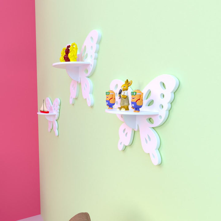 Crater Butterfly Kids Bedroom Floating Shelve Decor | Furniture | Waseeh Pakistan