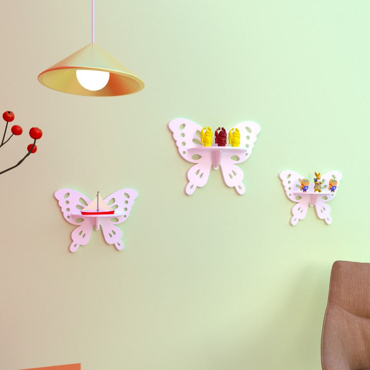 Crater Butterfly Kids Bedroom Floating Shelve Decor | Furniture | Waseeh Pakistan