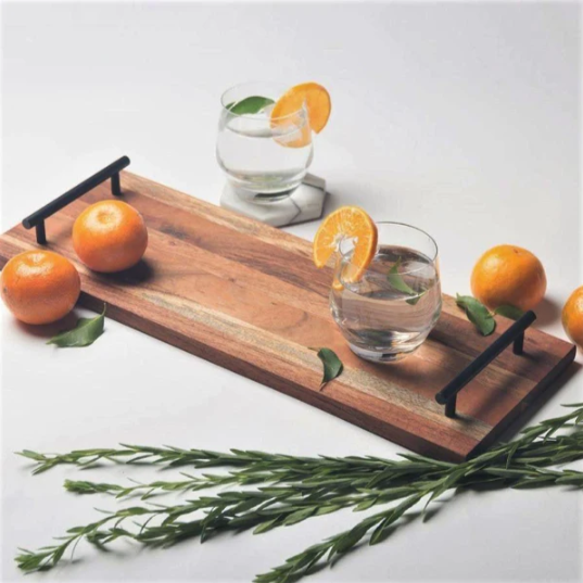 Creek Solid Wood Kitchen Serving Tray - waseeh.com