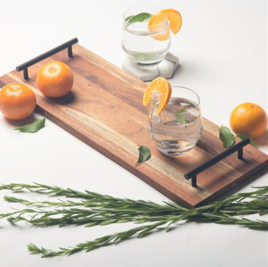 Creek Solid Wood Kitchen Serving Tray - waseeh.com