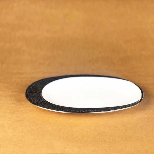 Crescent serving ceramic plate | kitchen item | Waseeh Pakistan