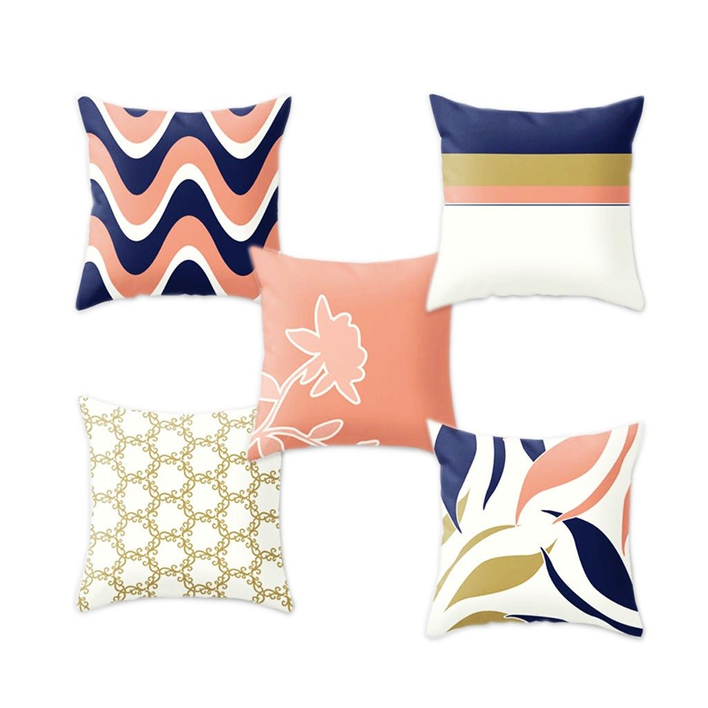 Crimson Cushion Covers (Set of 5) | Home Décor | Waseeh Pakistan