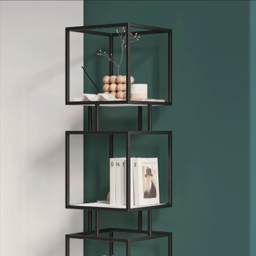 Cubic Tower Bookcase Organizer Rack Decor | Furniture | Waseeh Pakistan