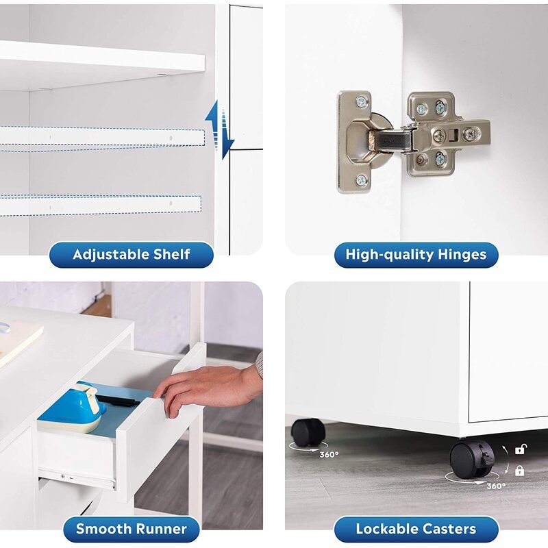Cucrella Drawer Home Office Cabinet Drawer Trolley | Furniture | Waseeh Pakistan