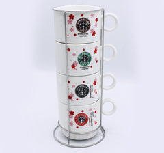 Starbucks Cup tower- 4 Pcs - waseeh.com