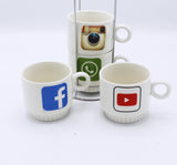 social icons Cup Tower - 4 pcs - waseeh.com
