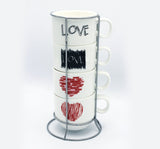 Love Cup Tower - 4 Pcs - waseeh.com