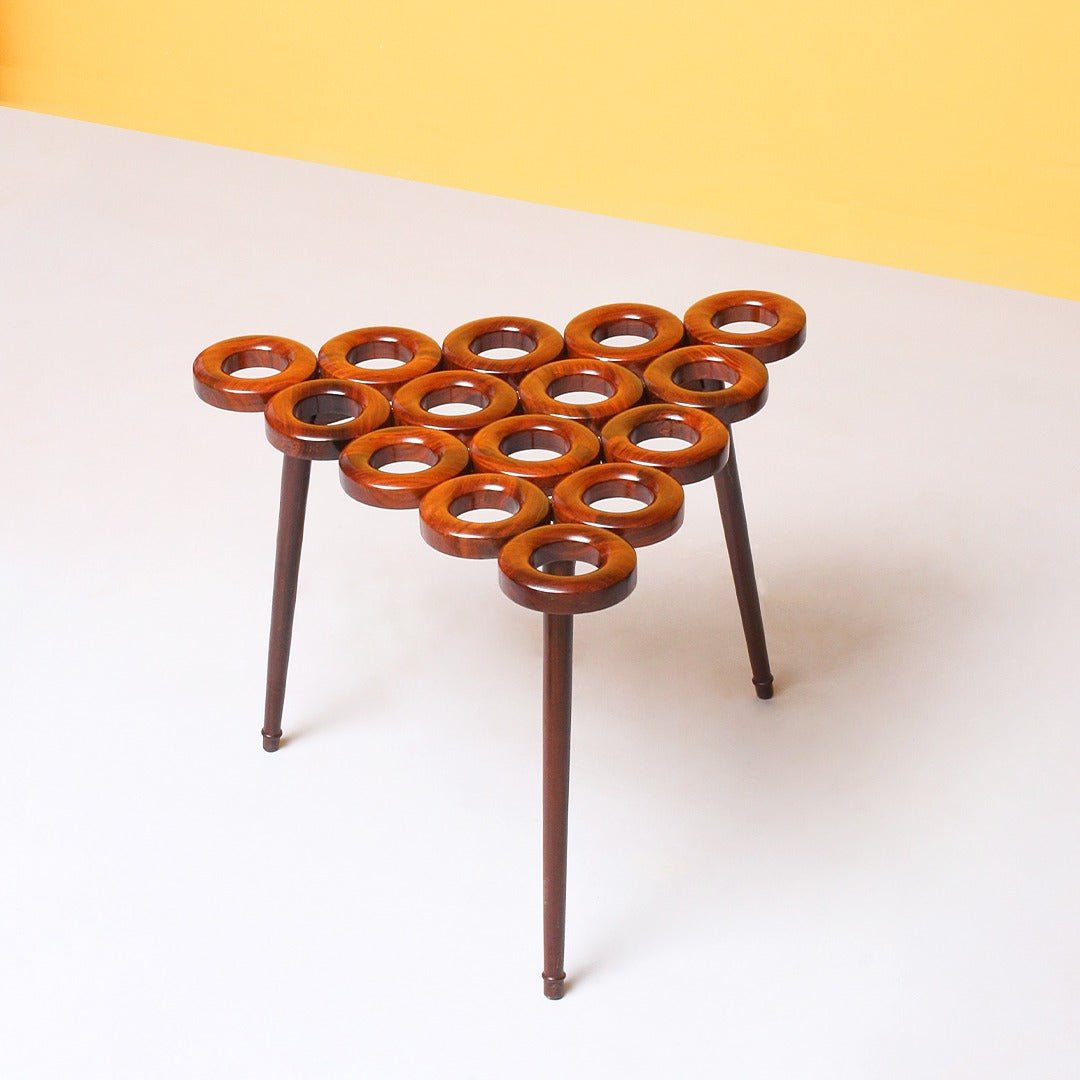 Curly Donuts Living Lounge Drawing Room Center Side Table (Shisham) | Furniture | Waseeh Pakistan