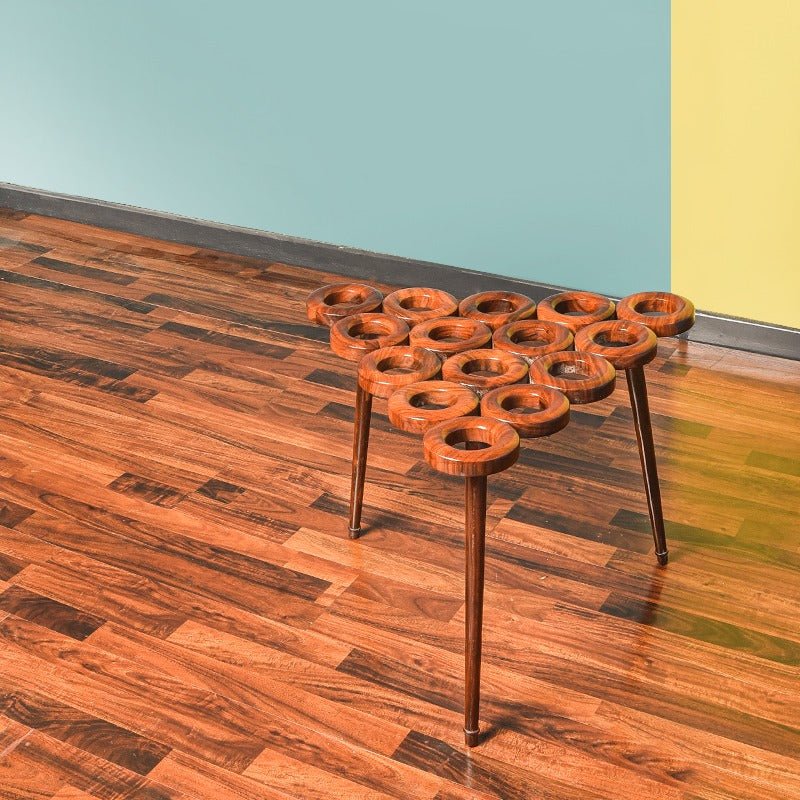Curly Donuts Living Lounge Drawing Room Center Side Table (Shisham) | Furniture | Waseeh Pakistan