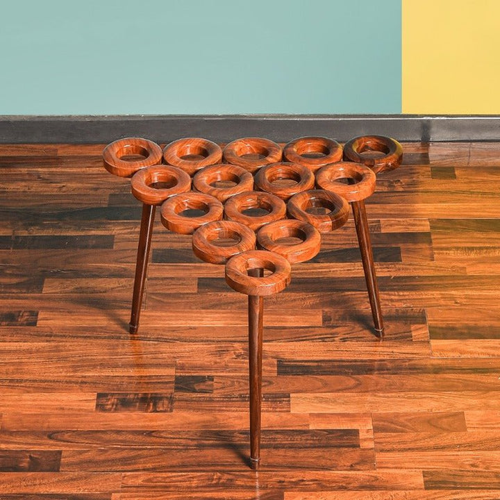 Curly Donuts Living Lounge Drawing Room Center Side Table (Shisham) | Furniture | Waseeh Pakistan