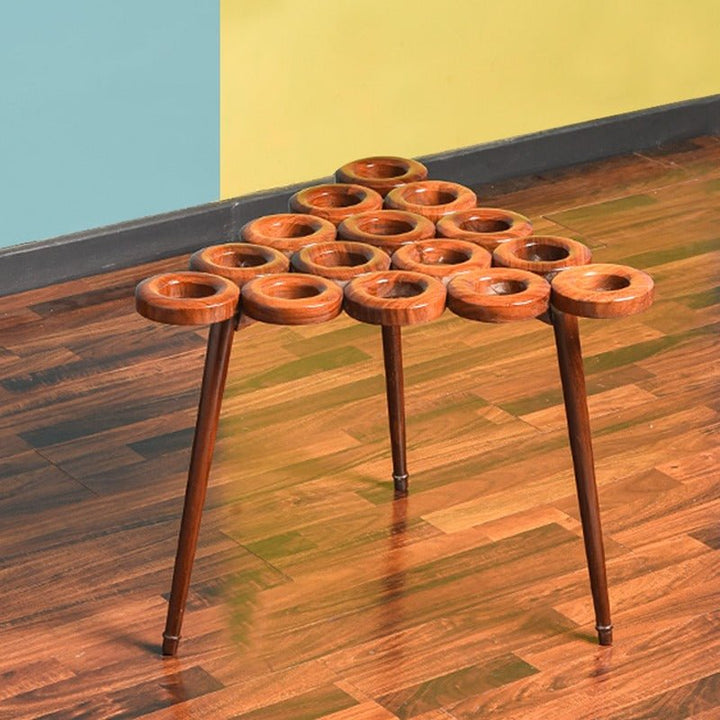 Curly Donuts Living Lounge Drawing Room Center Side Table (Shisham) | Furniture | Waseeh Pakistan