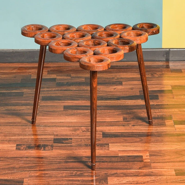 Curly Donuts Living Lounge Drawing Room Center Side Table (Shisham) | Furniture | Waseeh Pakistan
