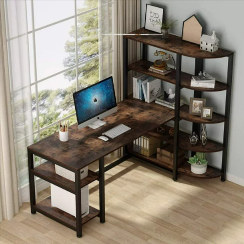 Space Savin Modern Computer Work Station Desk Organizer Table – waseeh.com