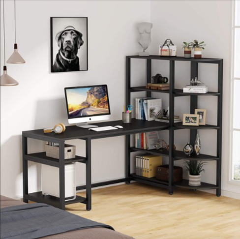 Space Savin Modern Computer Work Station Desk Organizer Table – waseeh.com