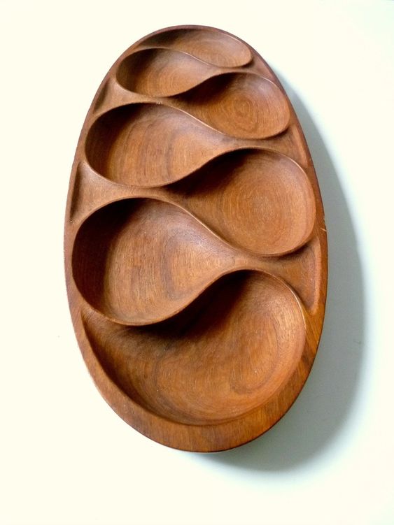 Danish Teak Solid Wood Snack Guest Kitchen Serving Tray | kitchen item | Waseeh Pakistan