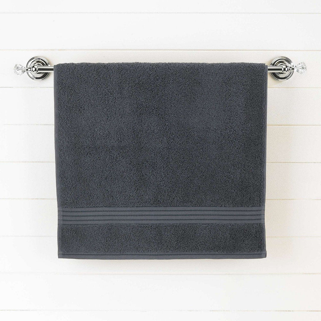 Dark Gray Egyptian Cotton Bath Towel - Single | Home Décor | Waseeh Pakistan