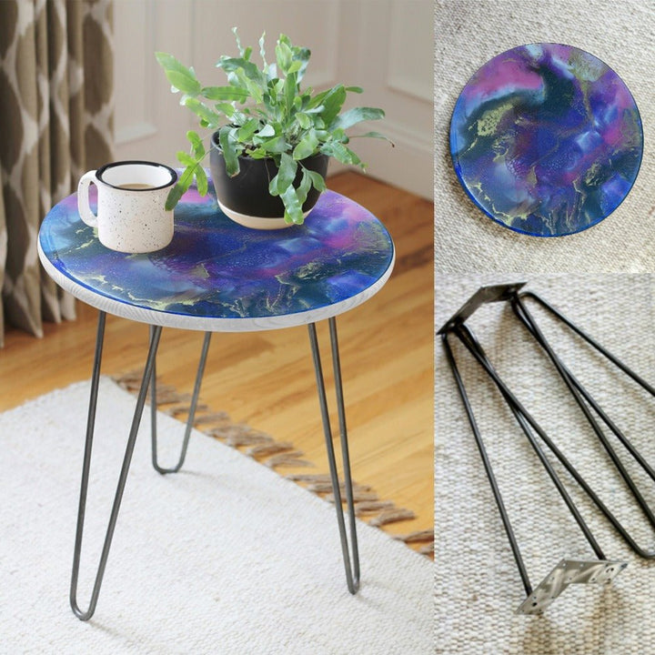 Dark Hole Living Lounge Bedroom Hairpin Side Center Table | Furniture | Waseeh Pakistan
