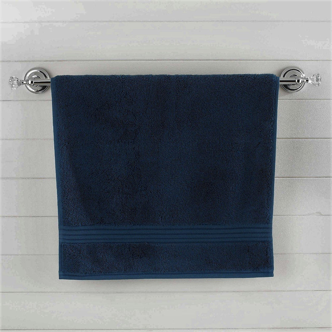 Darkest Blue Egyptian Cotton Bath Towel - Single | Home Décor | Waseeh Pakistan