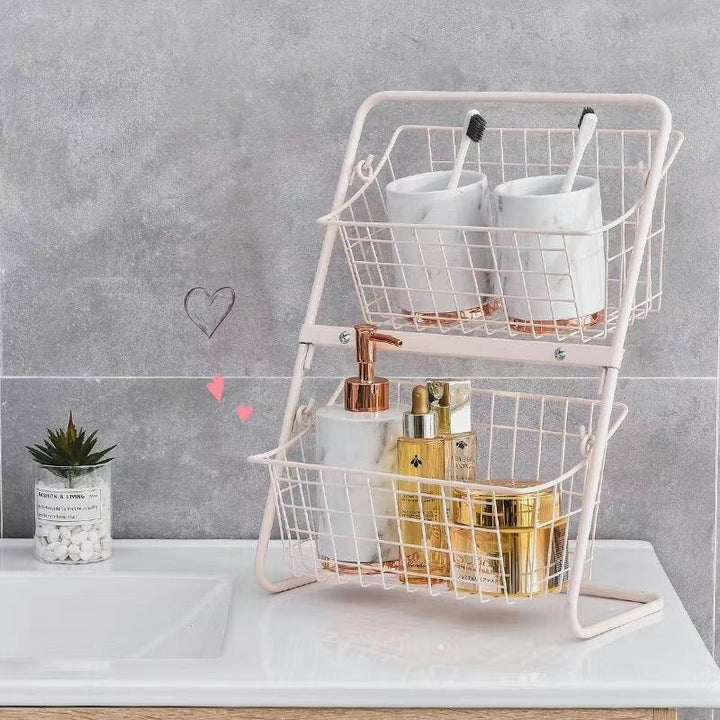 Dazzled Metal Storage Organizer Basket | kitchen item | Waseeh Pakistan