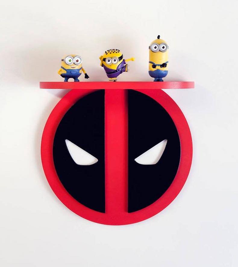 Dead Pool Marvel Kids Bedroom Floating Organizer Shelve | Furniture | Waseeh Pakistan