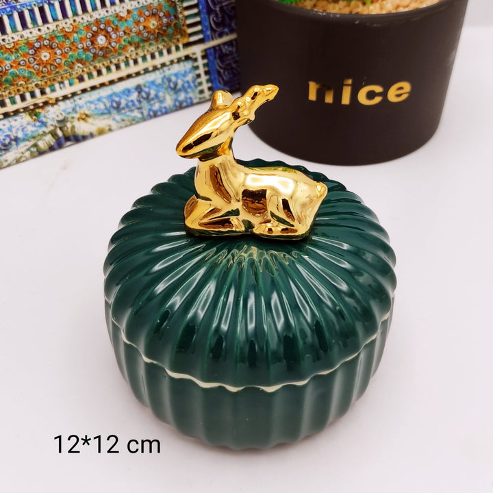 Deer Candy jar | Home Décor | Waseeh Pakistan