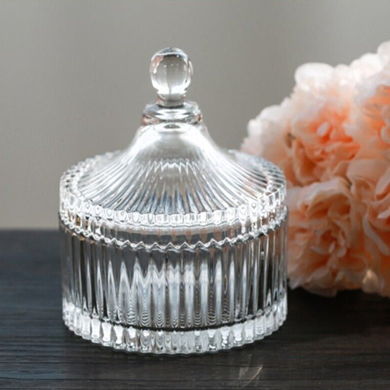 DELISOGA Aesthetic Crystal Storage Jar | Home Décor | Waseeh Pakistan