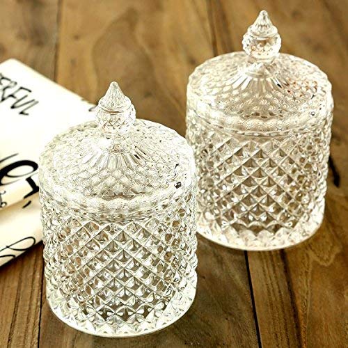 DELISOGA Aesthetic Crystal Storage Jar | Home Décor | Waseeh Pakistan
