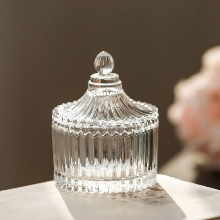DELISOGA Aesthetic Crystal Storage Jar | Home Décor | Waseeh Pakistan