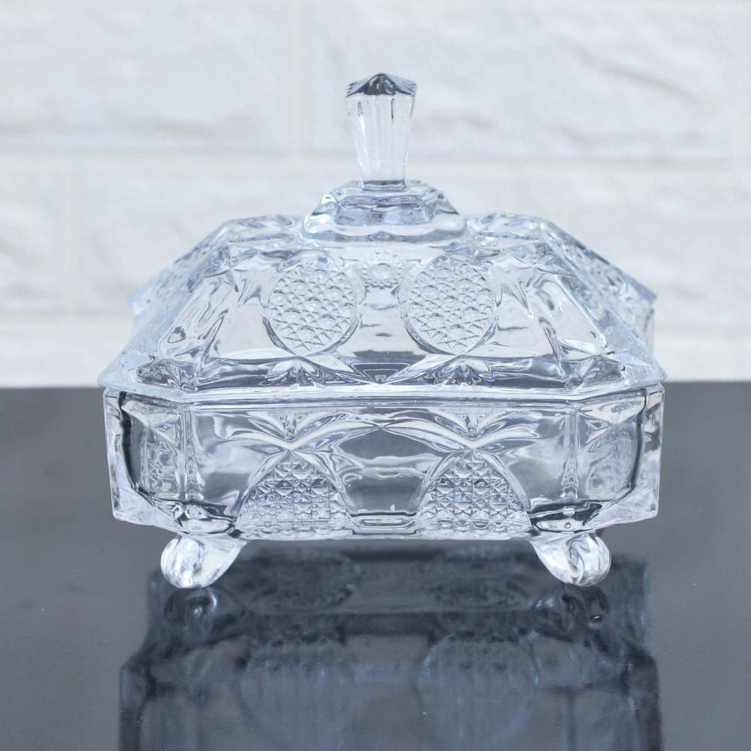 DELISOGA Aesthetic Crystal Storage Jar | Home Décor | Waseeh Pakistan