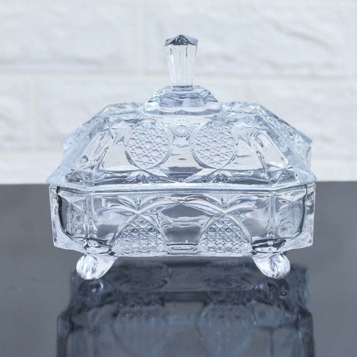 DELISOGA Aesthetic Crystal Storage Jar | Home Décor | Waseeh Pakistan
