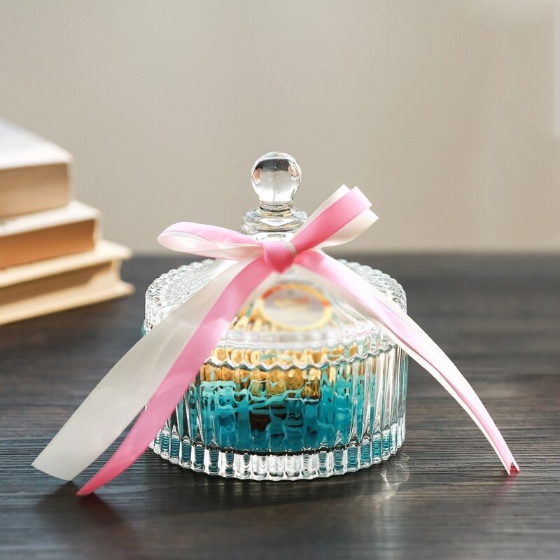 DELISOGA Aesthetic Crystal Storage Jar | Home Décor | Waseeh Pakistan