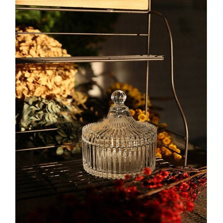 DELISOGA Aesthetic Crystal Storage Jar | Home Décor | Waseeh Pakistan