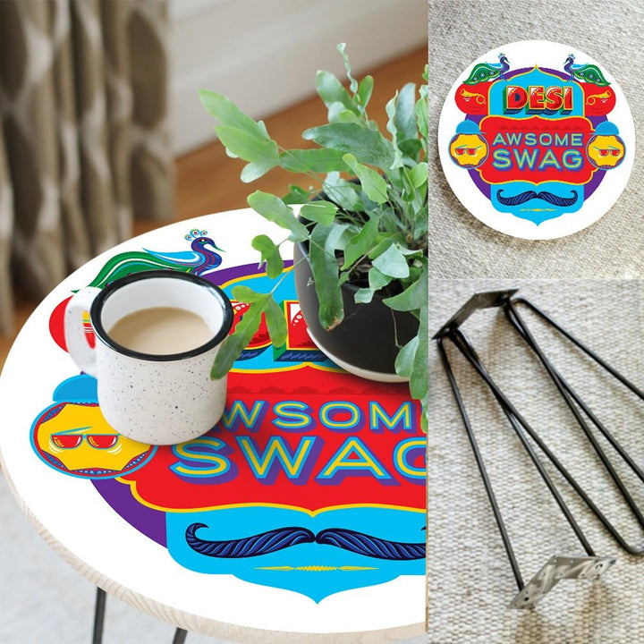 Desi Swag Living Lounge Center Coffee Sofa Side Hairpin Table | Furniture | Waseeh Pakistan
