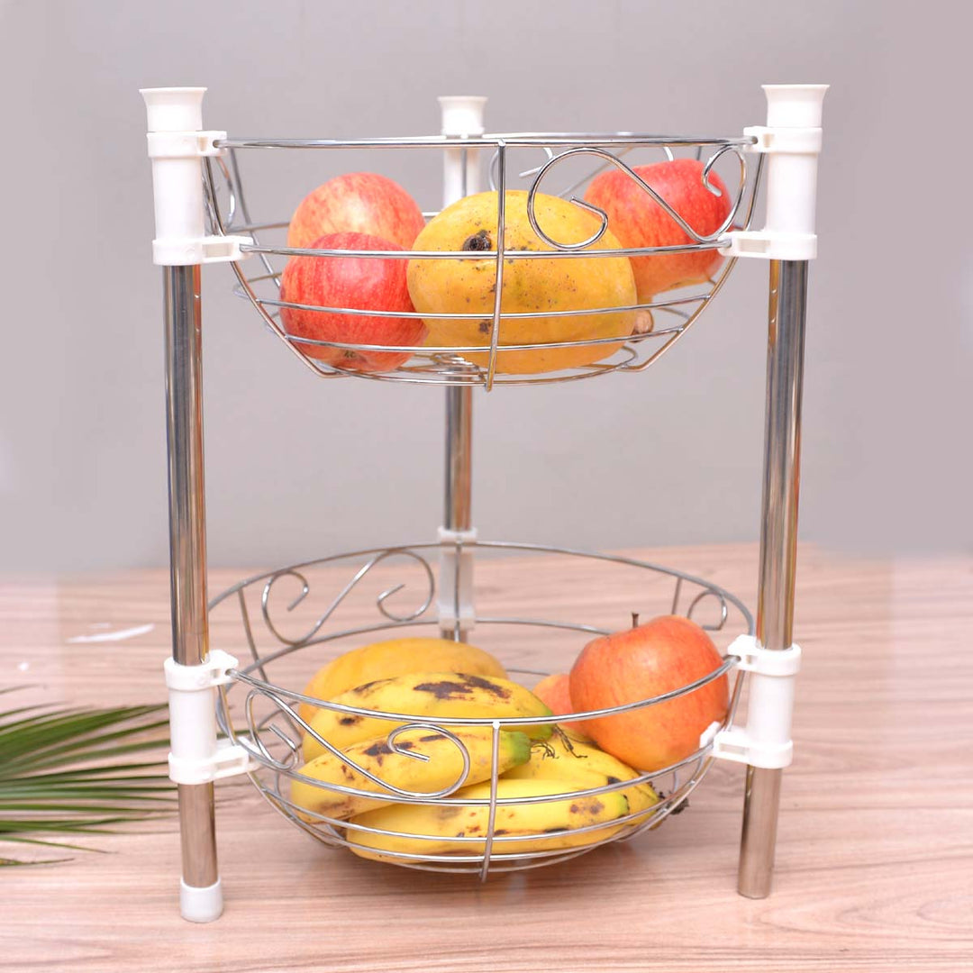 Detachable Multi-level Round Storage Fruit Basket | kitchen item | Waseeh Pakistan